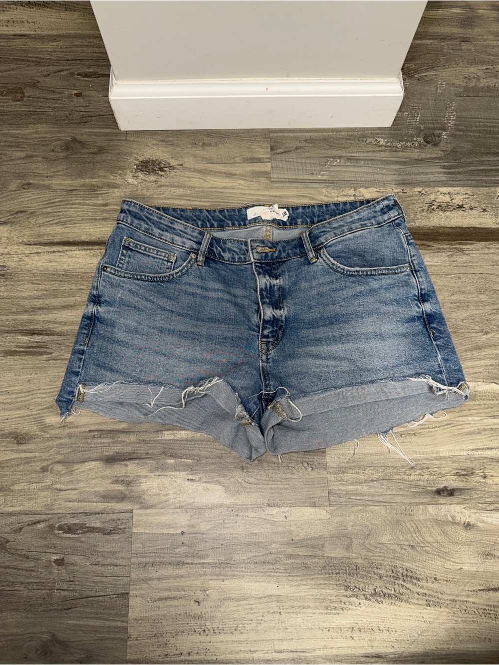 H&M Light Blue Denim Cutoff Shorts